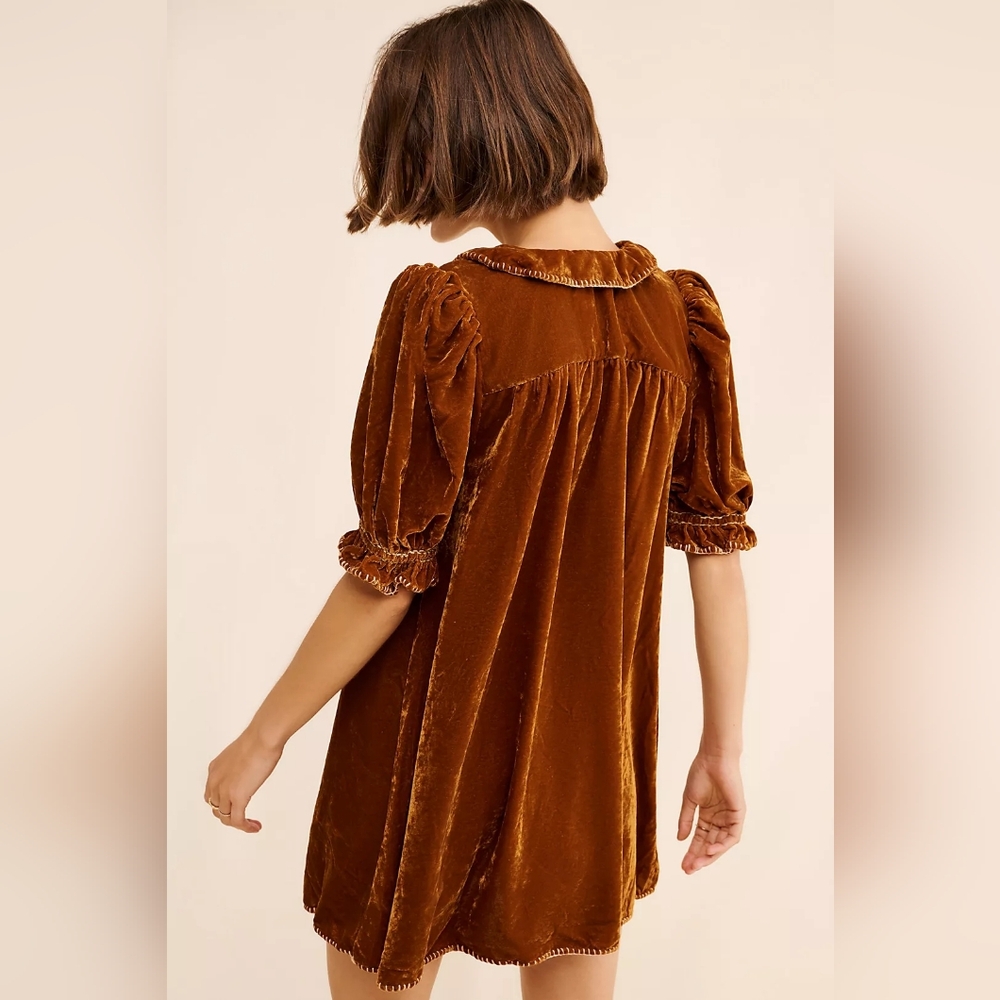 Free People Women's Freya Floral Mini Dress - Brown - Picture 2 of 2